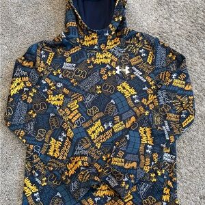 Under Armour Kids' Navy and Gold Graphic Hoodie